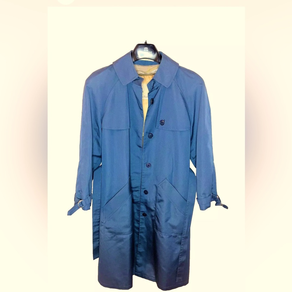 Classic Blue Trench Coat